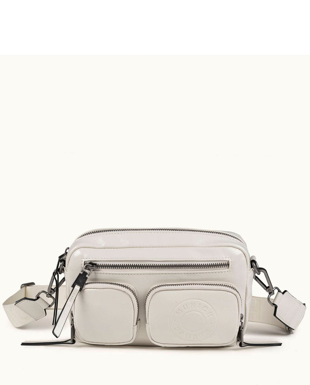 Bolso Crosbody Camera C/White blanco Munich