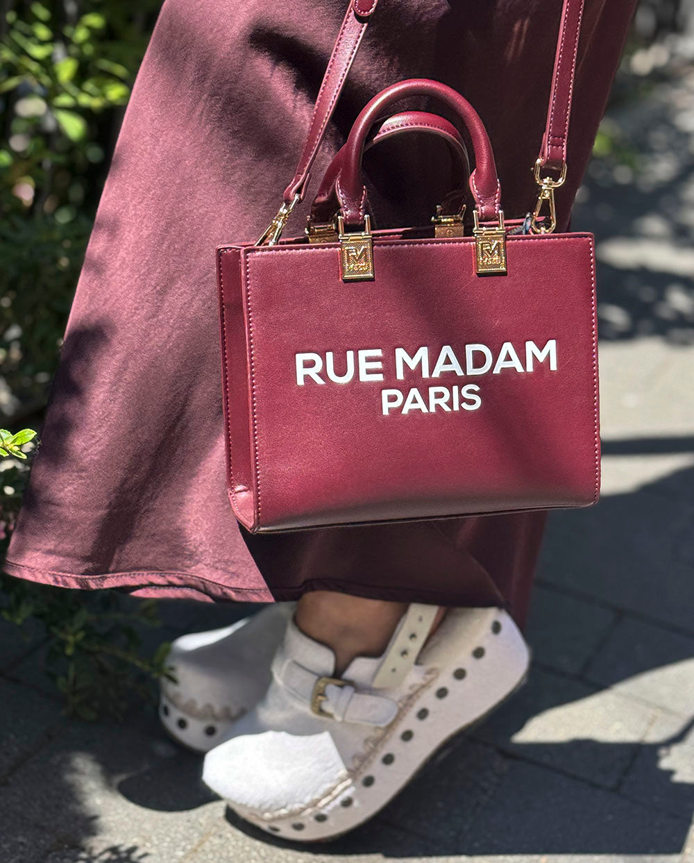 Bolso Mini Tote Iconique vino Rue Madam Paris