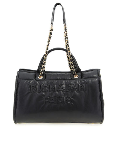 Bolso Puffy Shopping negro Rue Madam Paris