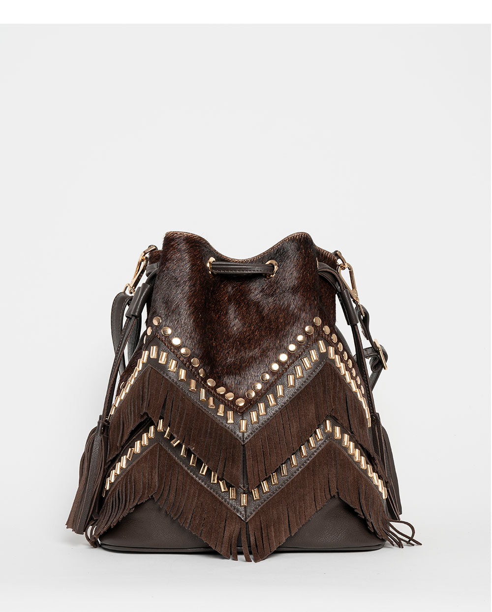 Bolso Saco Karoo Cebra Marrón Piti Cuiti