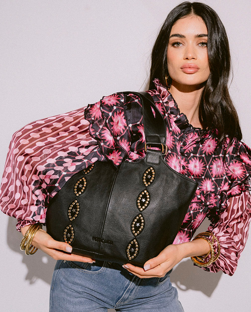 Bolso Shopper Western negro Piti Cuiti