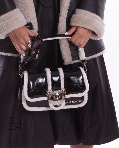 Bolso Teddy It bag negro metalizado Rue Madam Paris