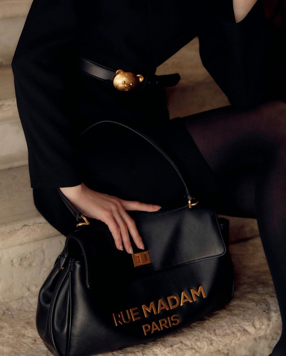 Bolso Tote Les Jours XL negro Rue Madam Paris