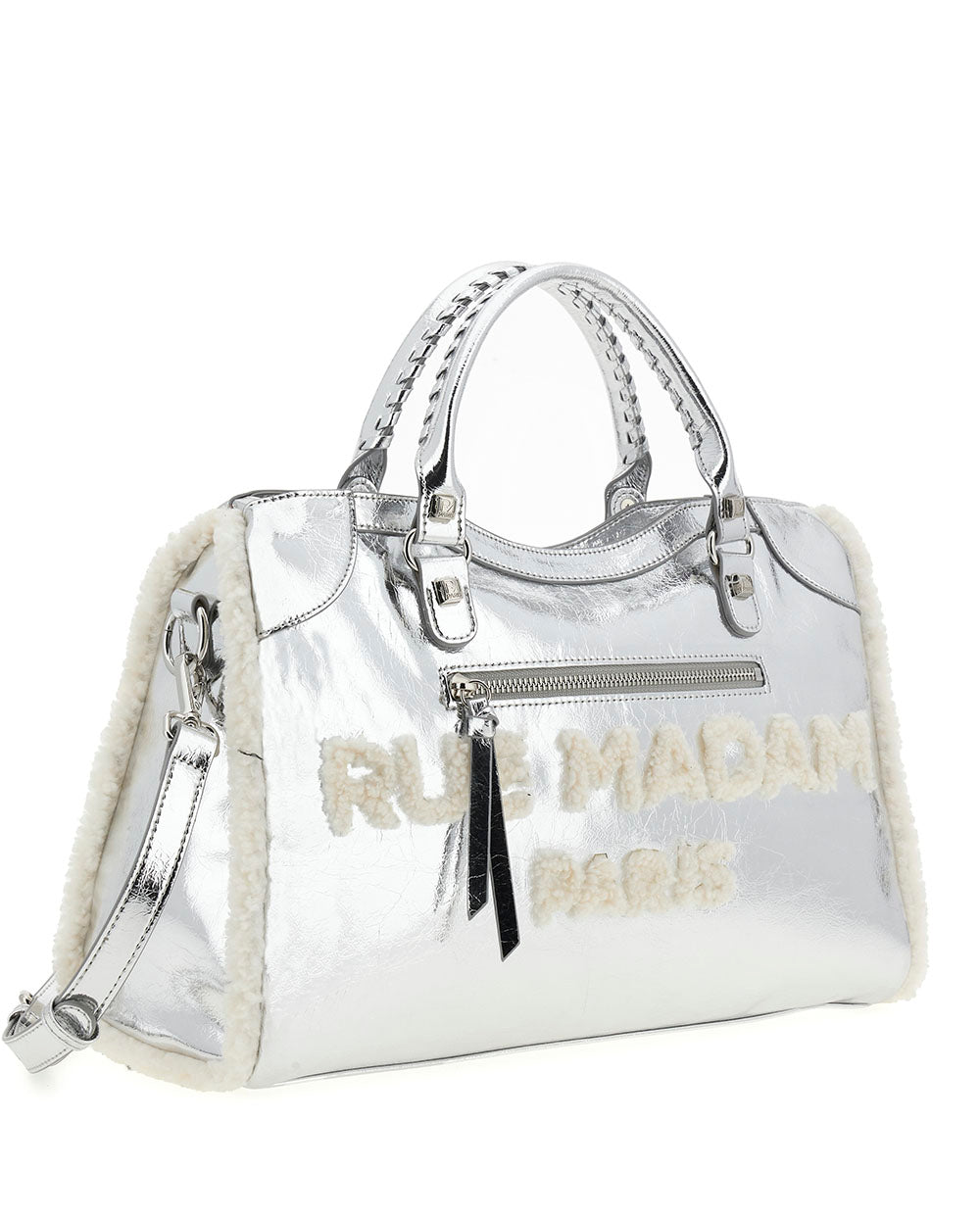 Bolso Tote Shine plata metálico Rue Madam Paris