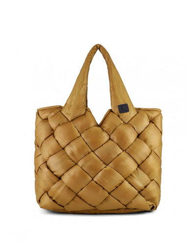 Bolso Tote entrelazado golden brown Canadian