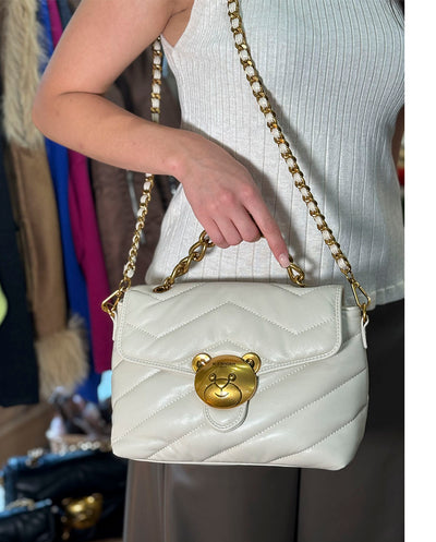 Bolso bandolera Puffy crema XL Rue Madam Paris
