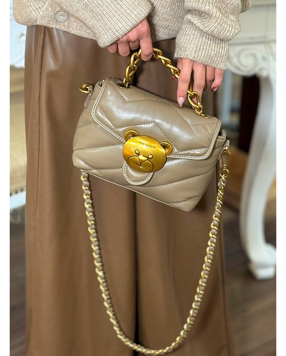 Bolso bandolera Puffy topo XS Rue Madam Paris