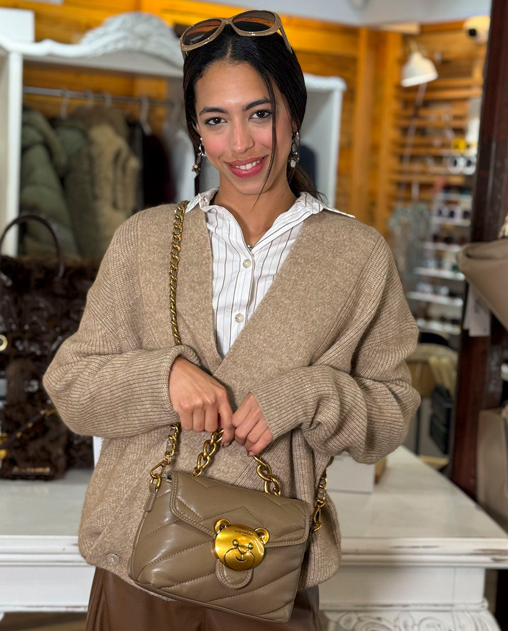Bolso bandolera Puffy topo XS Rue Madam Paris