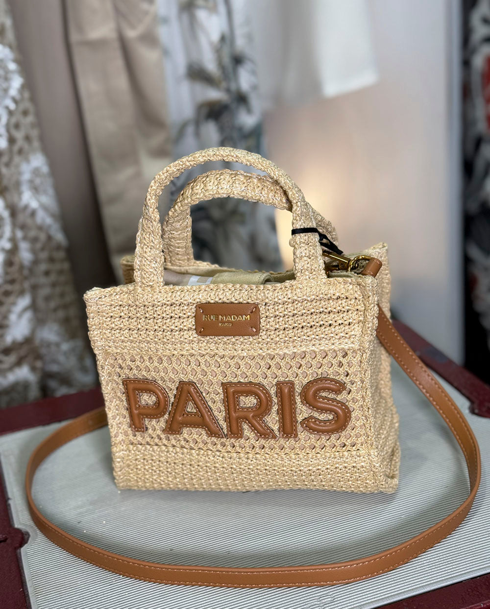 Bolso mini Tote L'Avana natural Rue Madam Paris