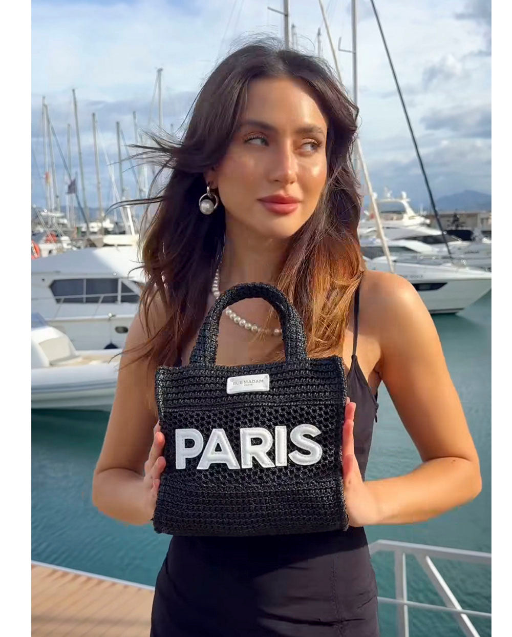 Bolso mini Tote L'Avana negro Rue Madam Paris