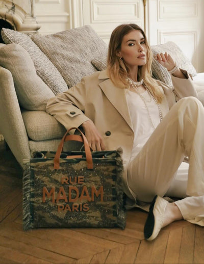 Bolso mini Tote Seatle camuflaje Rue Madam Paris