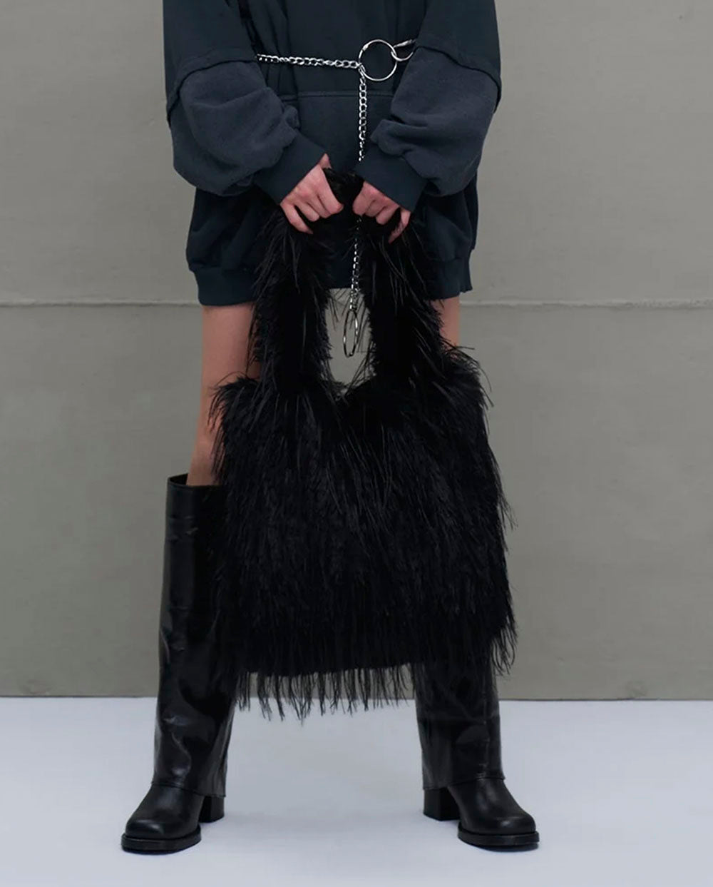 Bolso pelo negro Pastel #VDR Viadellerose