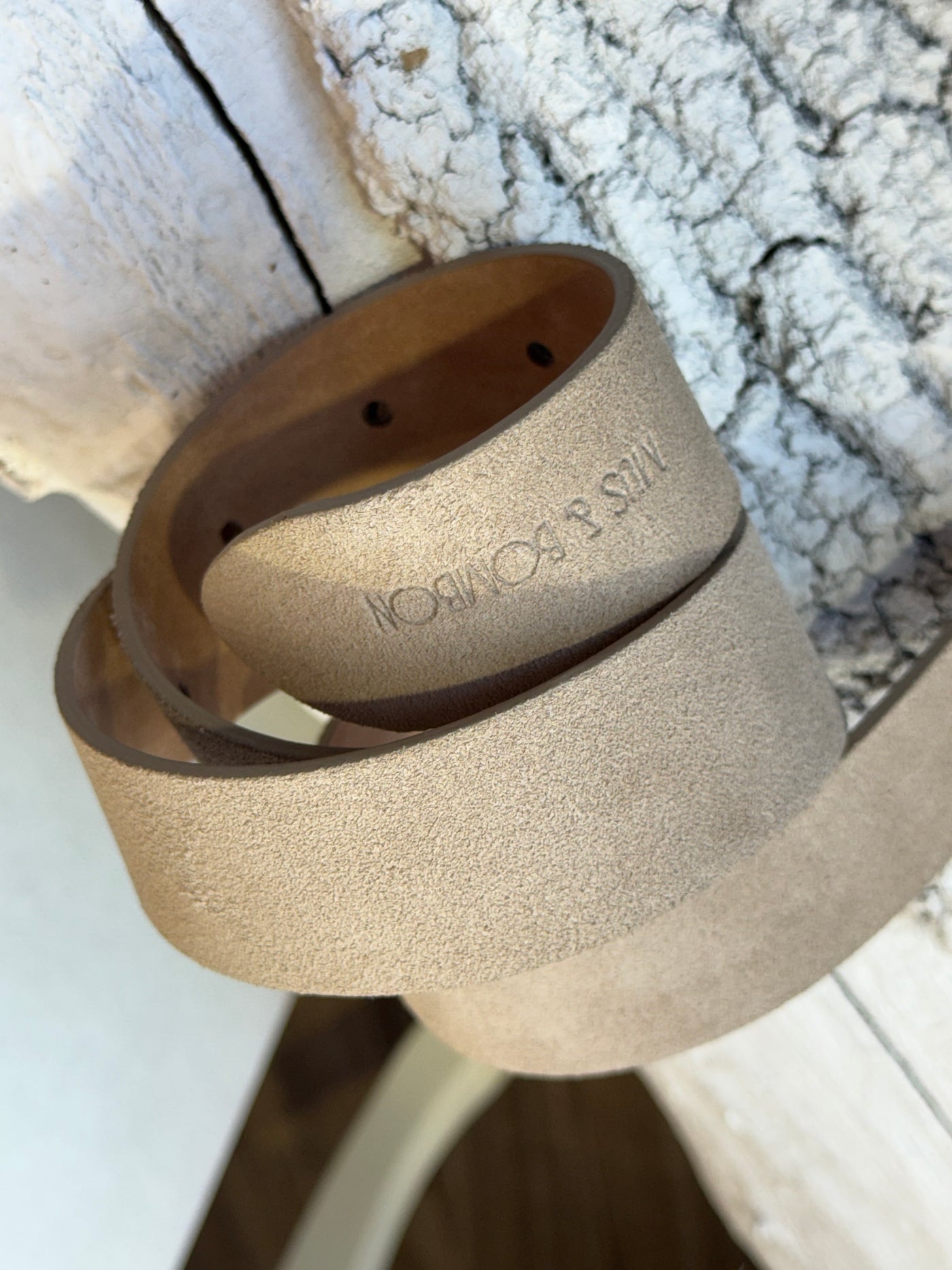 Cinto Tormes taupe Mus e chocolate