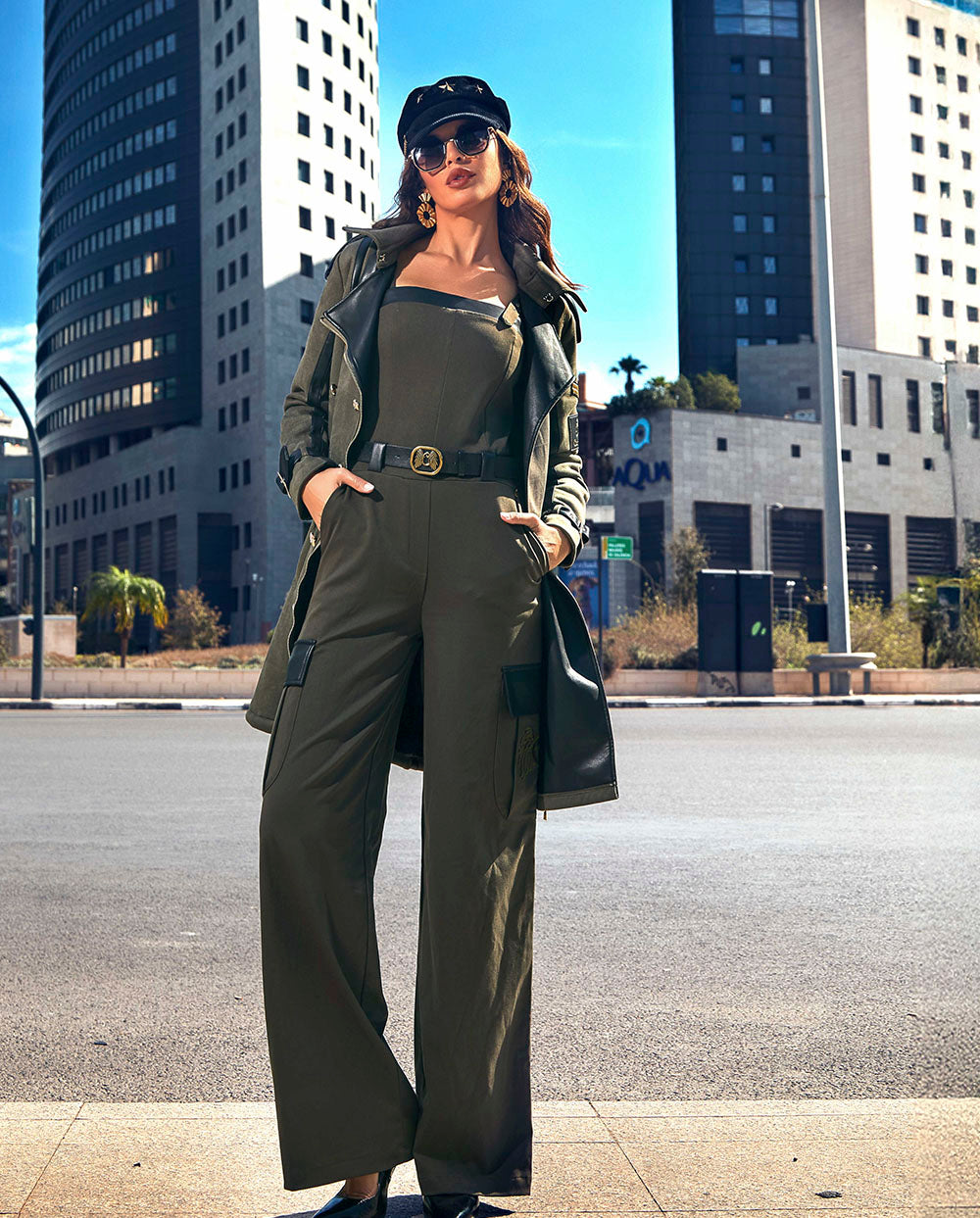 Abrigo Olivo Camaleónica