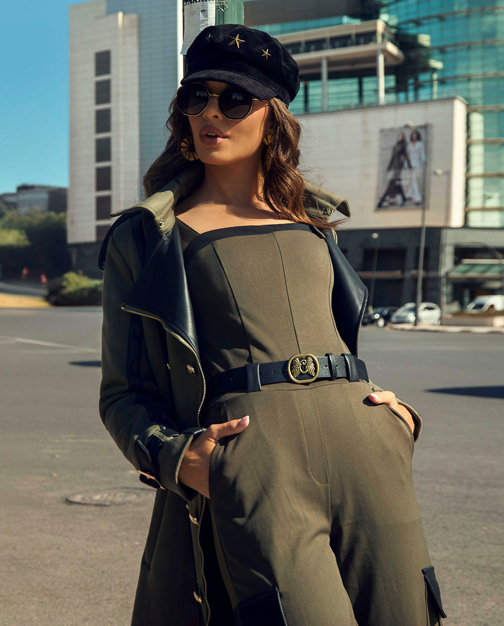 Abrigo Olivo Camaleónica