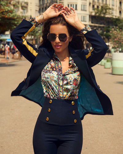 Blazer Hambergita Camaleónica