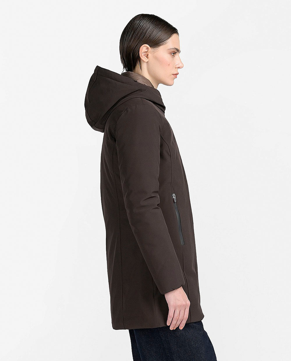 Chaqueta Yorkton long coffe Canadian