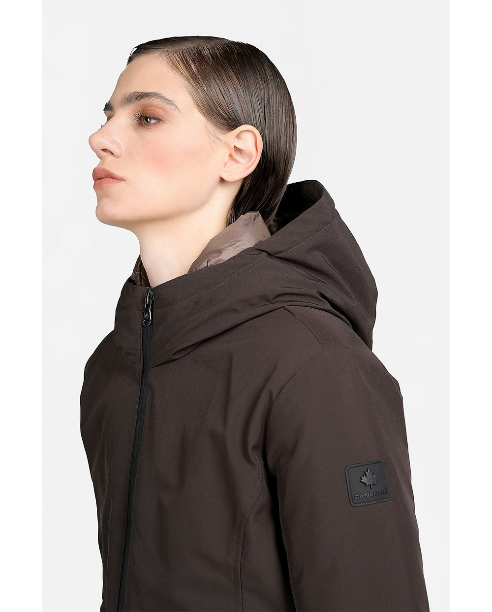 Chaqueta Yorkton long coffe Canadian