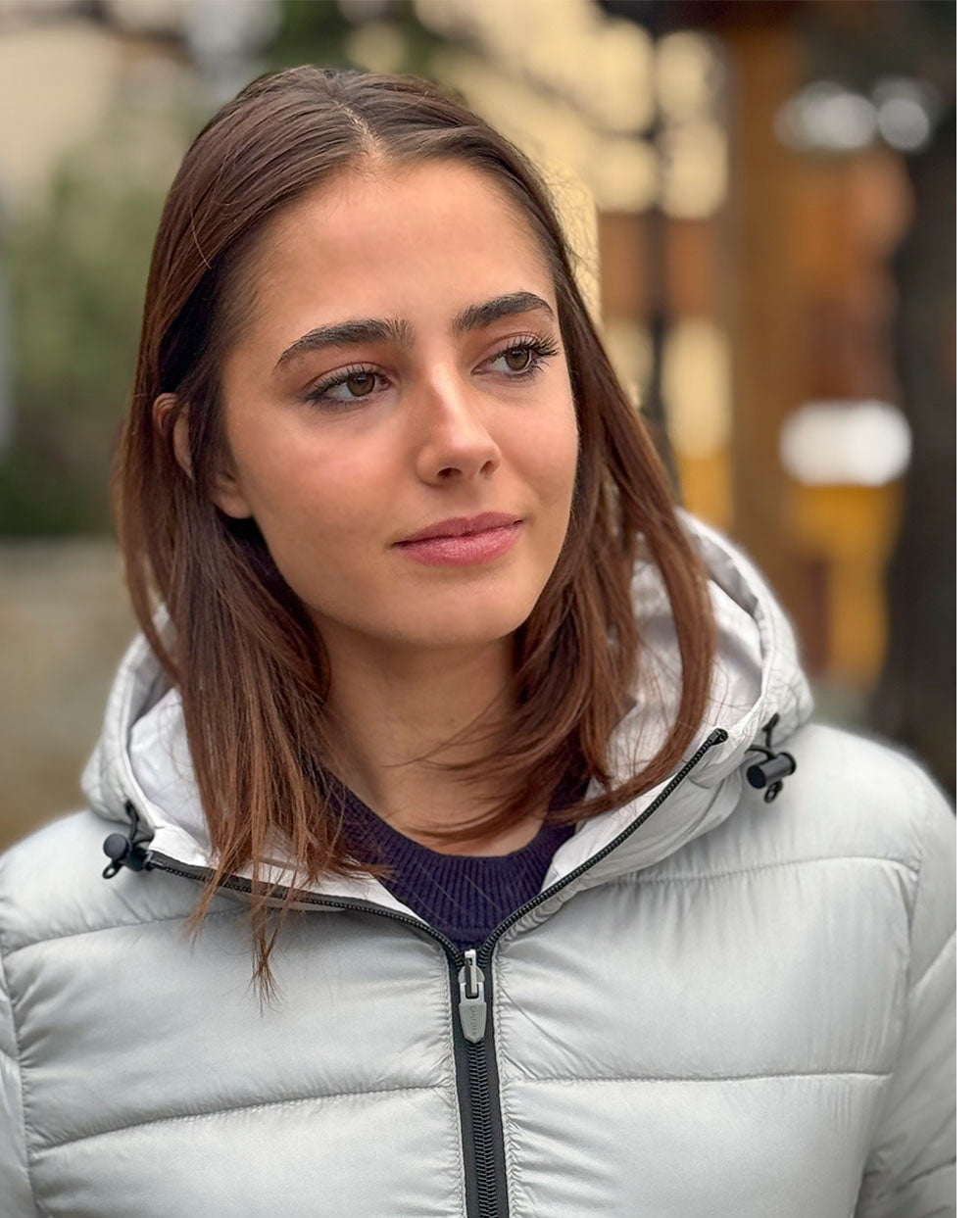 Chaqueta Reversible Moosonee largo gris microchip Canadian