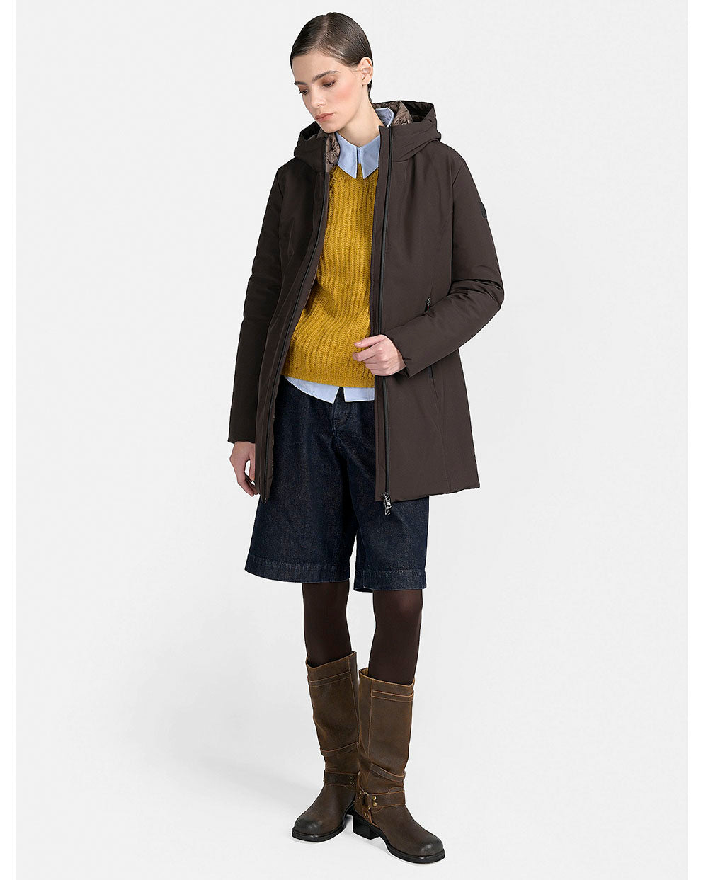 Chaqueta Yorkton long coffe Canadian