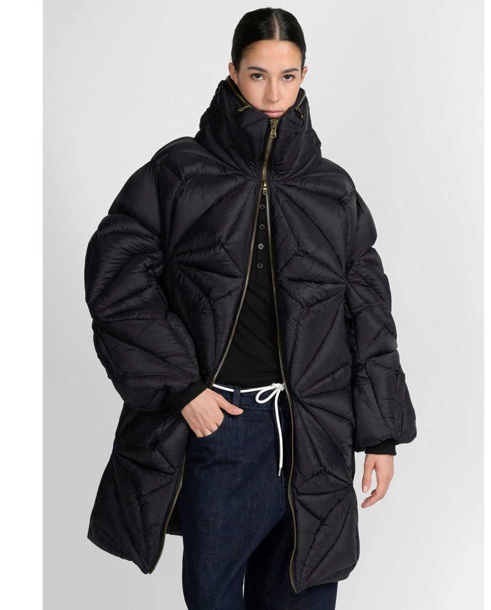 Chaqueta Diamond larga negro Canadian classic