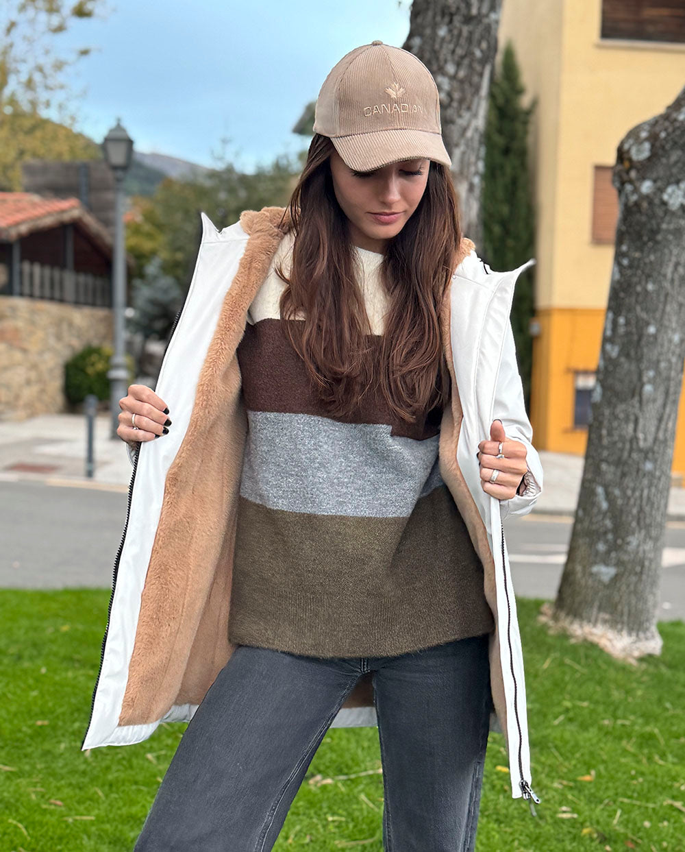 Chaqueta Terrebonne white sand Canadian Classics