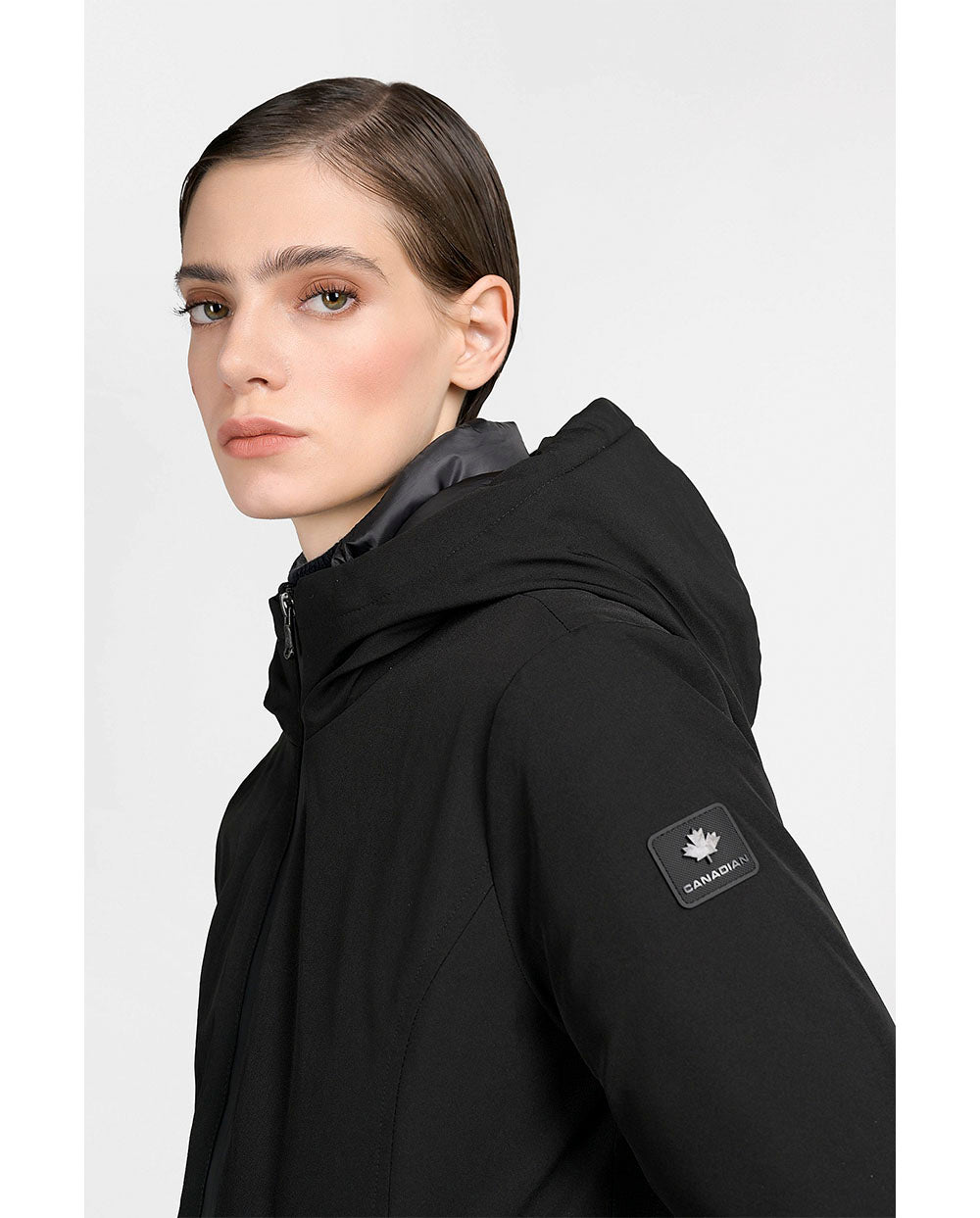 Chaqueta Yorkton long negro Canadian