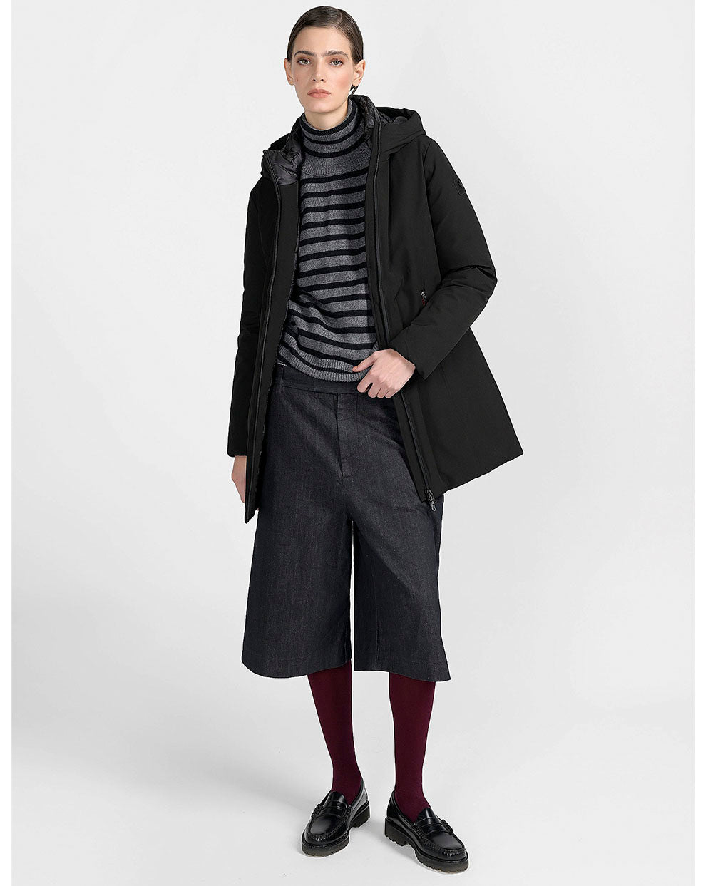 Chaqueta Yorkton long negro Canadian