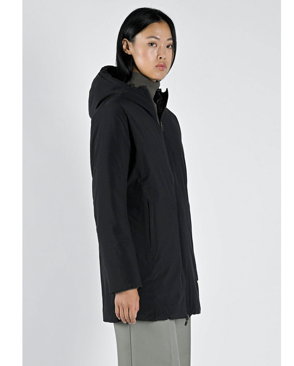 Chaqueta Reversible Moosonee largo negro Canadian