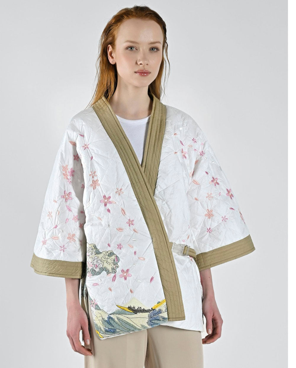 Kimono Zoe largo blanco Canadian ClassicsKimono Zoe largo blanco Canadian Classics
