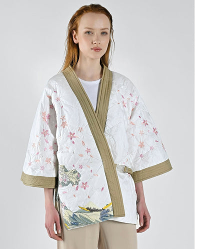 Kimono Zoe largo blanco Canadian ClassicsKimono Zoe largo blanco Canadian Classics