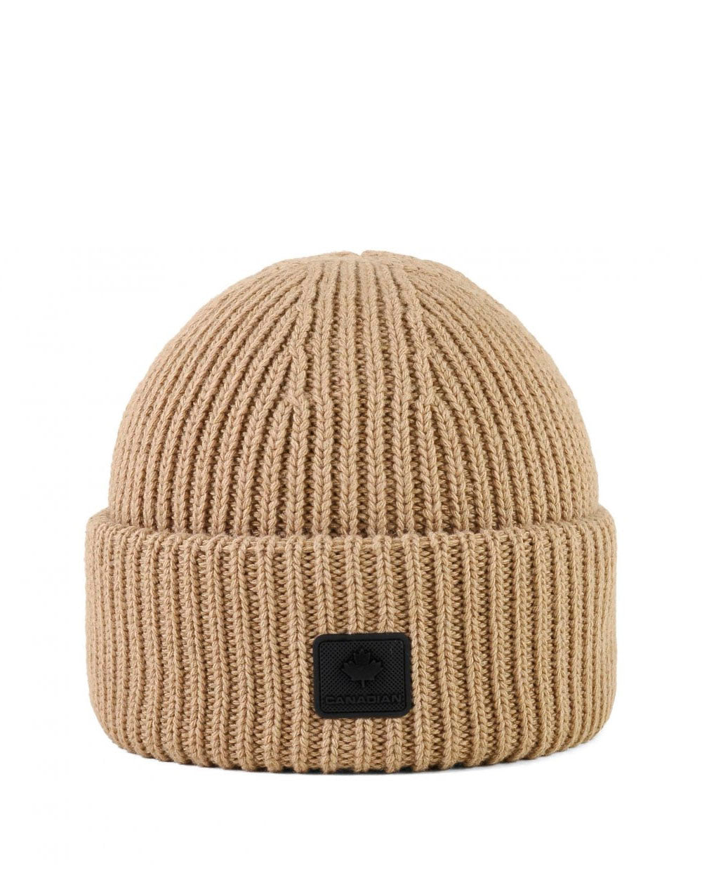 Gorro punto canalé camel Canadian