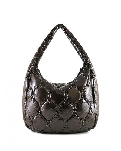 Bolso Tote acolchado negro oliva Canadian