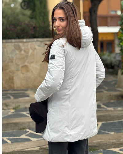 Chaqueta Reversible Moosonee largo gris microchip Canadian