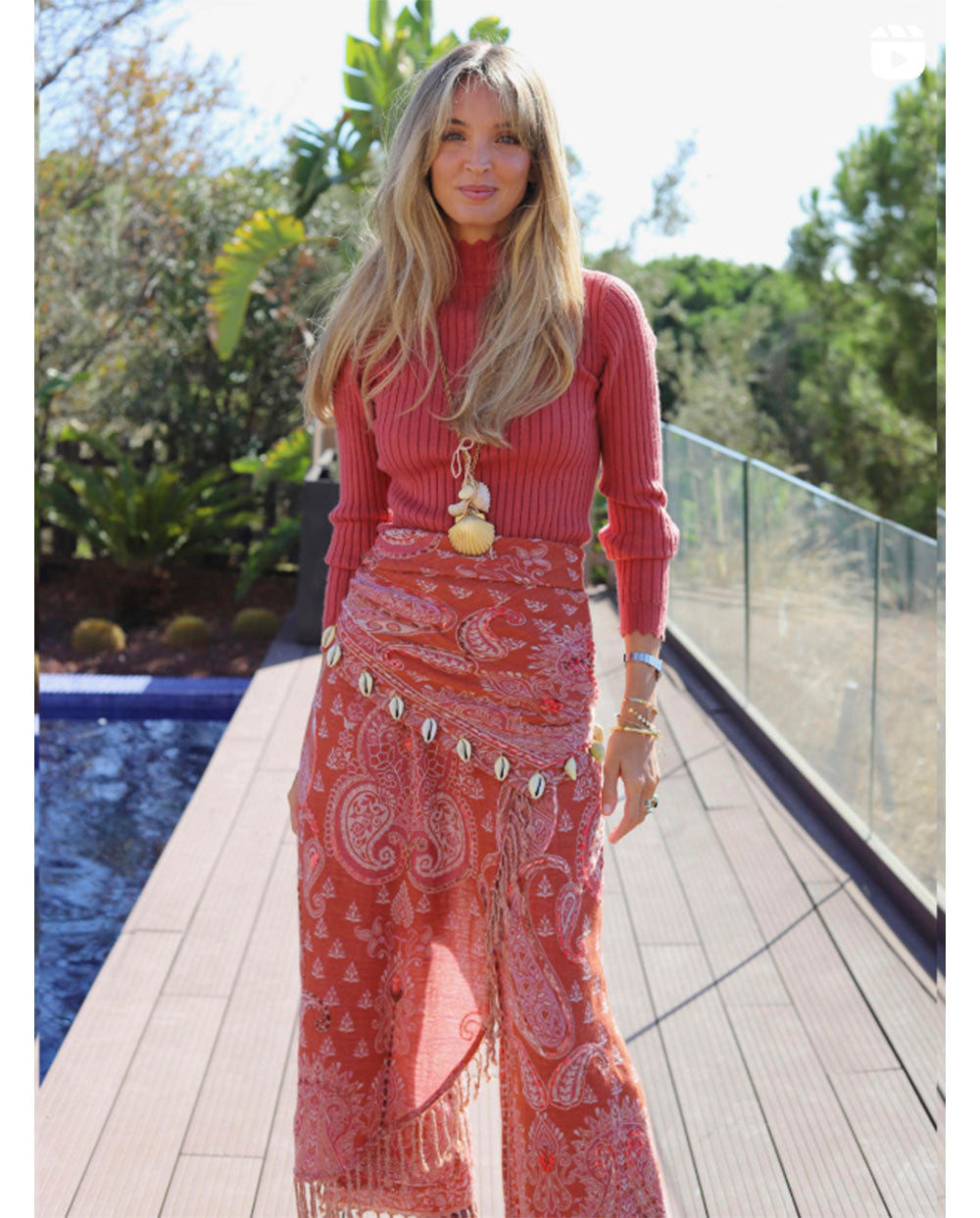 Bandana Sarim rosa by Cris Mata Poc a Poc