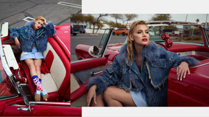 Cazadora denim nueva colección LeCRUEL Otoño Invierno 2024