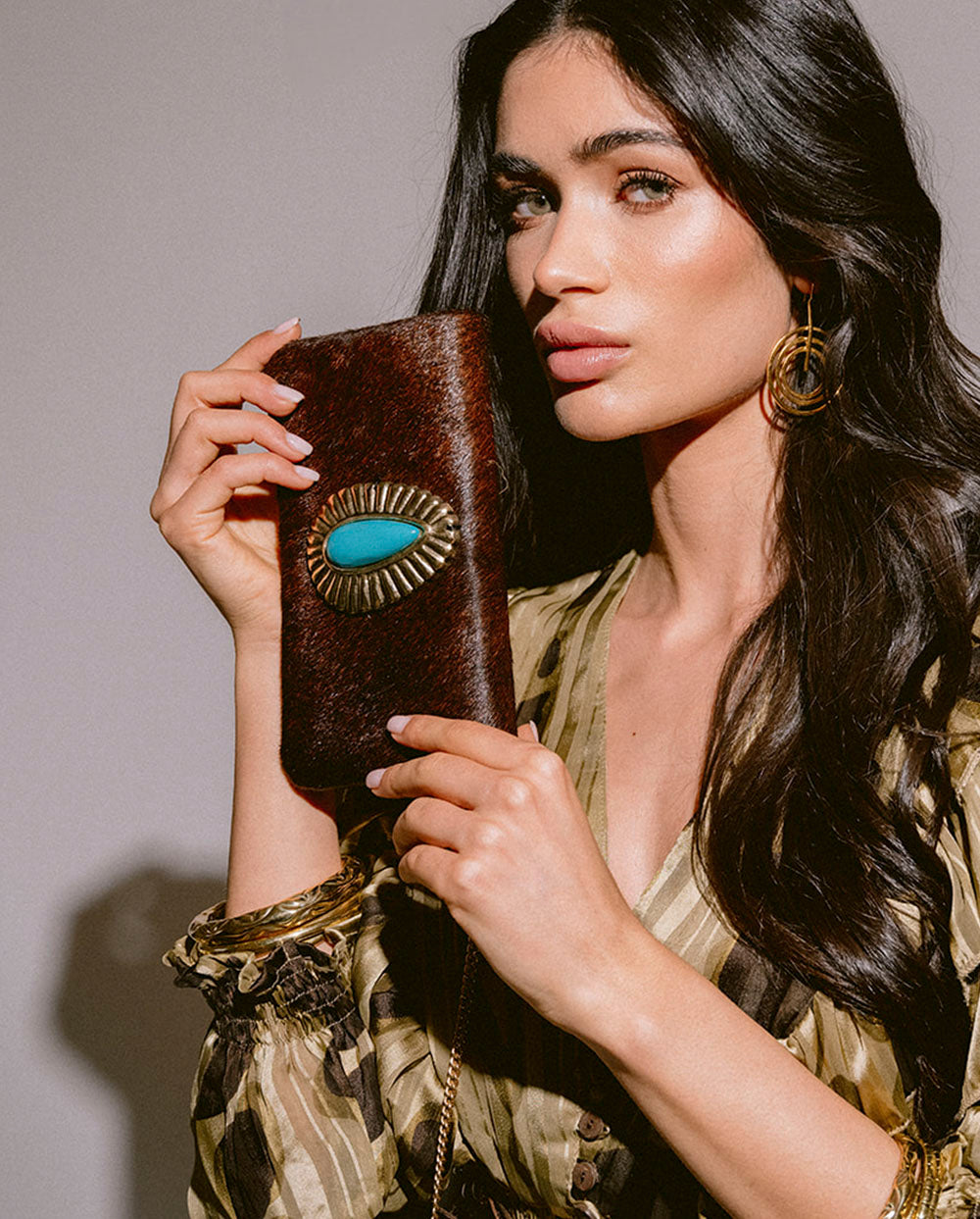 Cartera joya marrón Piti Cuiti