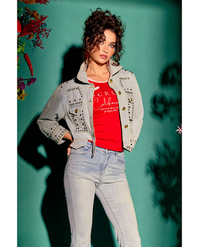 Cazadora denim corta perfecto LeCRUEL