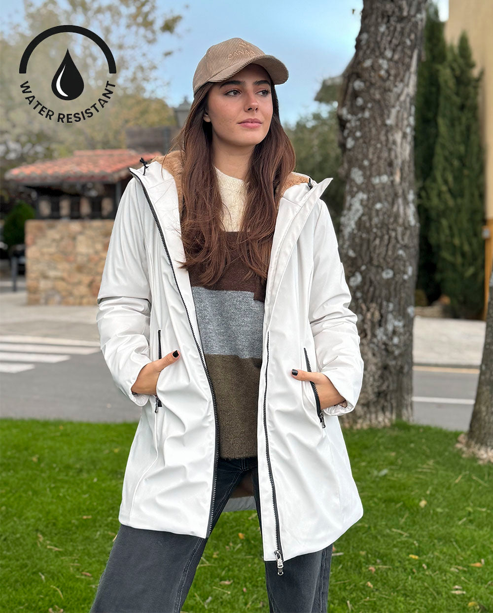 Chaqueta Terrebonne white sand Canadian Classics