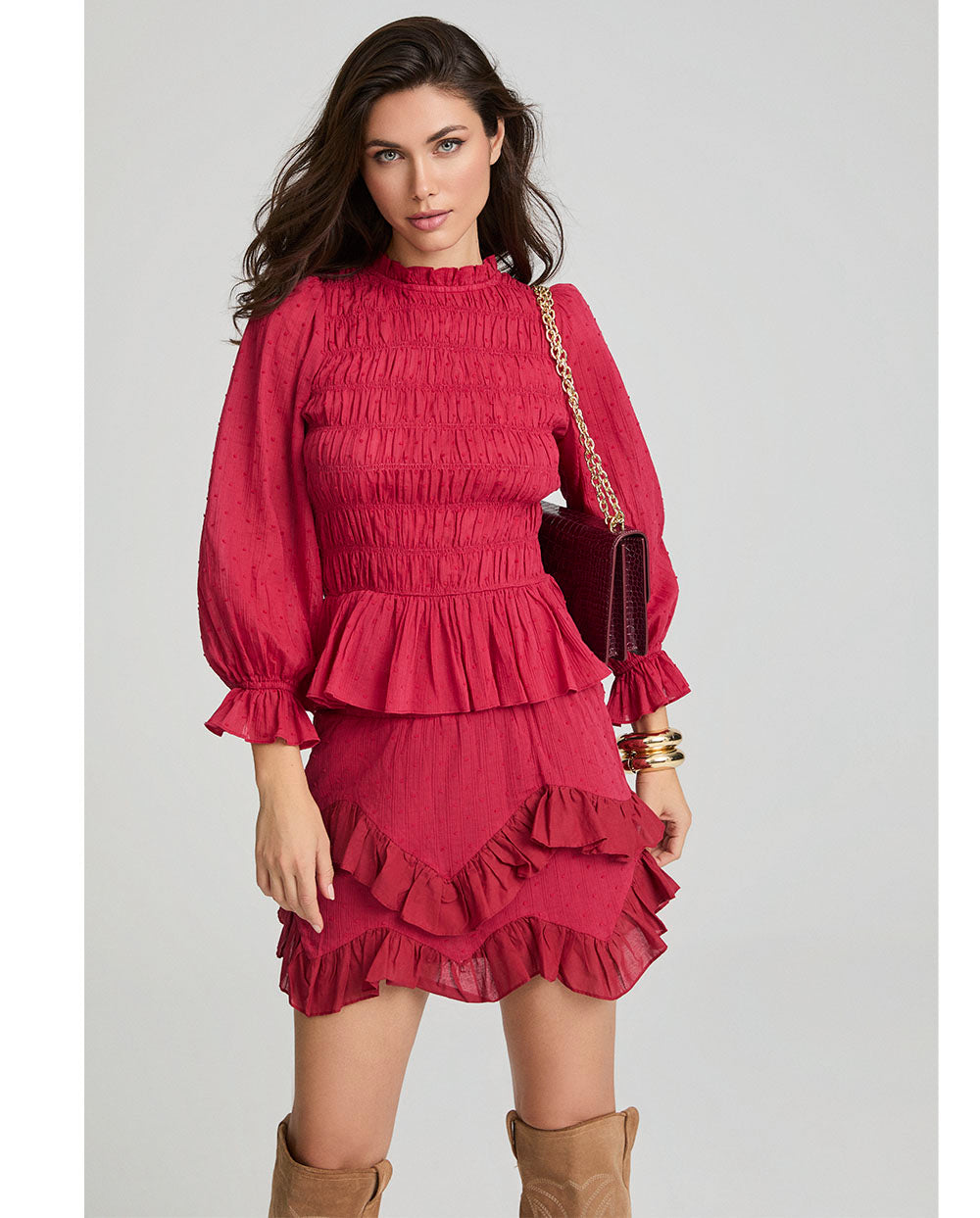 Conjunto Amelie Borgoña Fetiche Suances