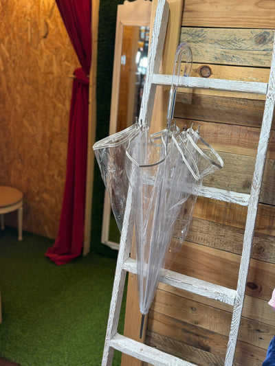 Guarda-chuva transparente com borda cinza Ezpeleta