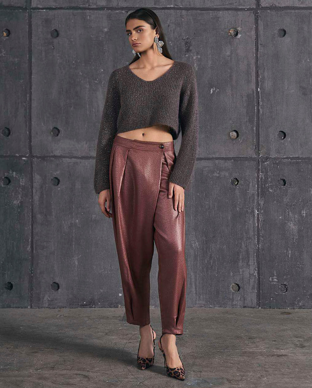 Pantalón globo rosa D´elle