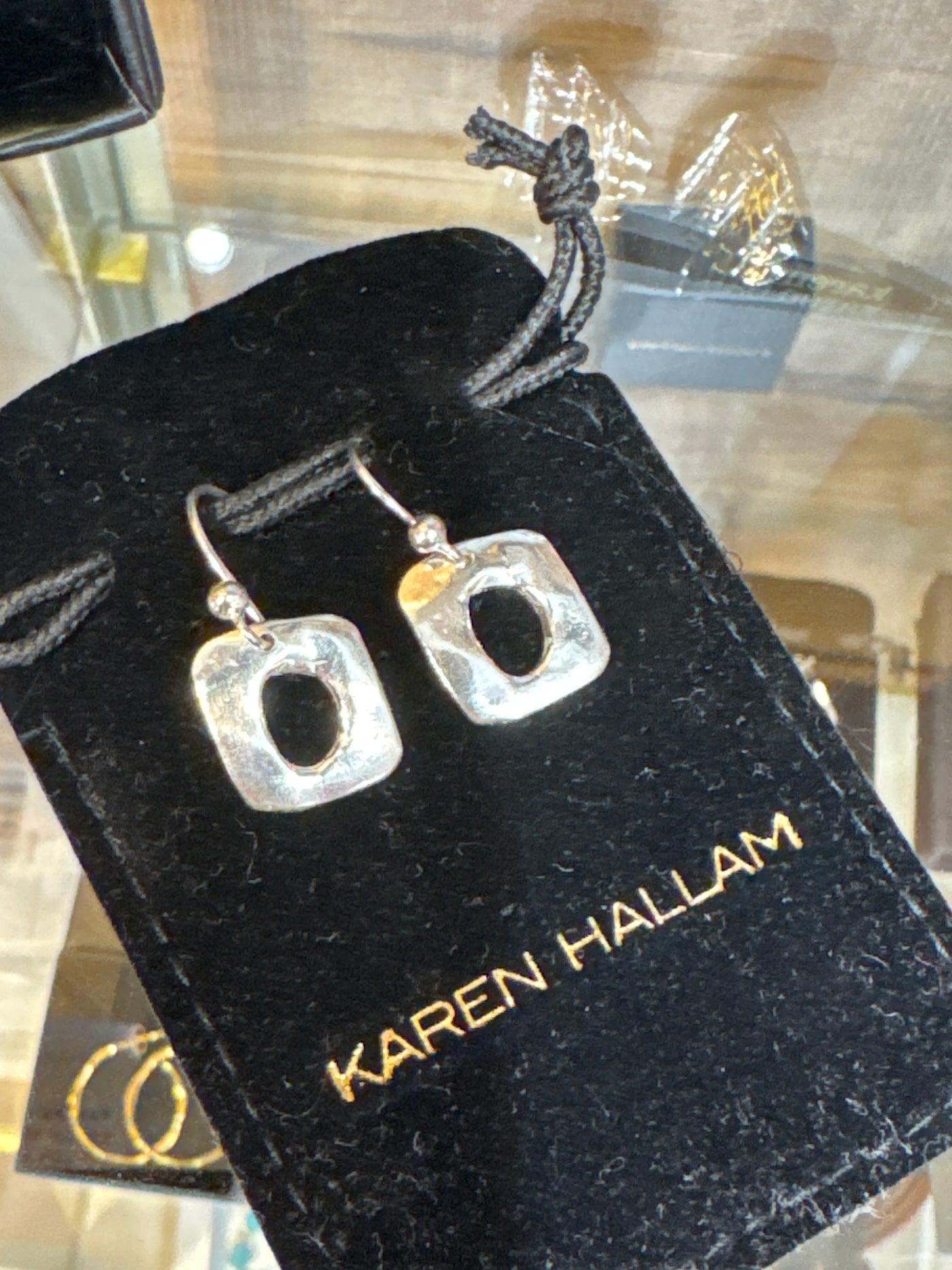 Pendientes Coco plata Karen Hallam