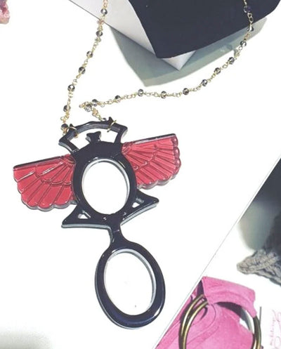Colgante gafa escarabajo rosa Flippan Look