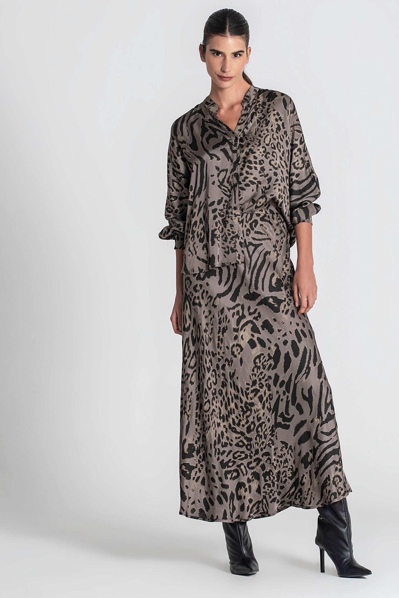 Falda larga animal print  Rüga
