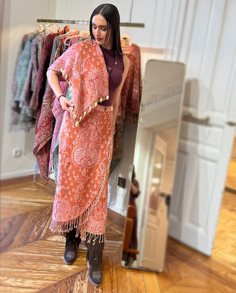 Falda pantalón Mahir rosa by Cris Mata Poc a Poc