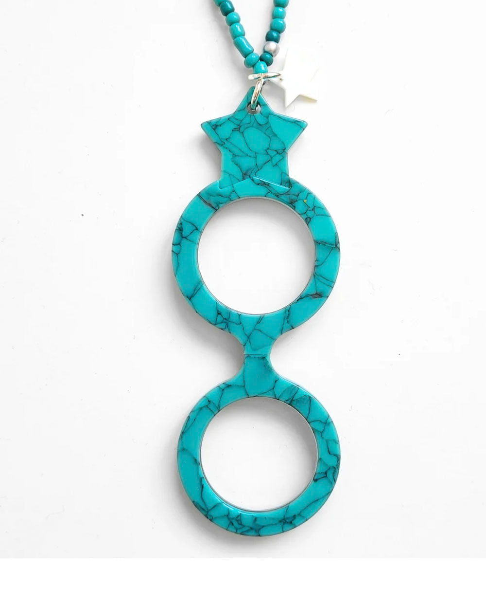 Colgante gafa  Estrella Turquesa Flippan Look