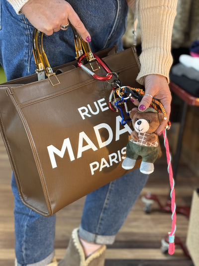 Teddy Charm llavero para bolso verde Rue Madam Paris