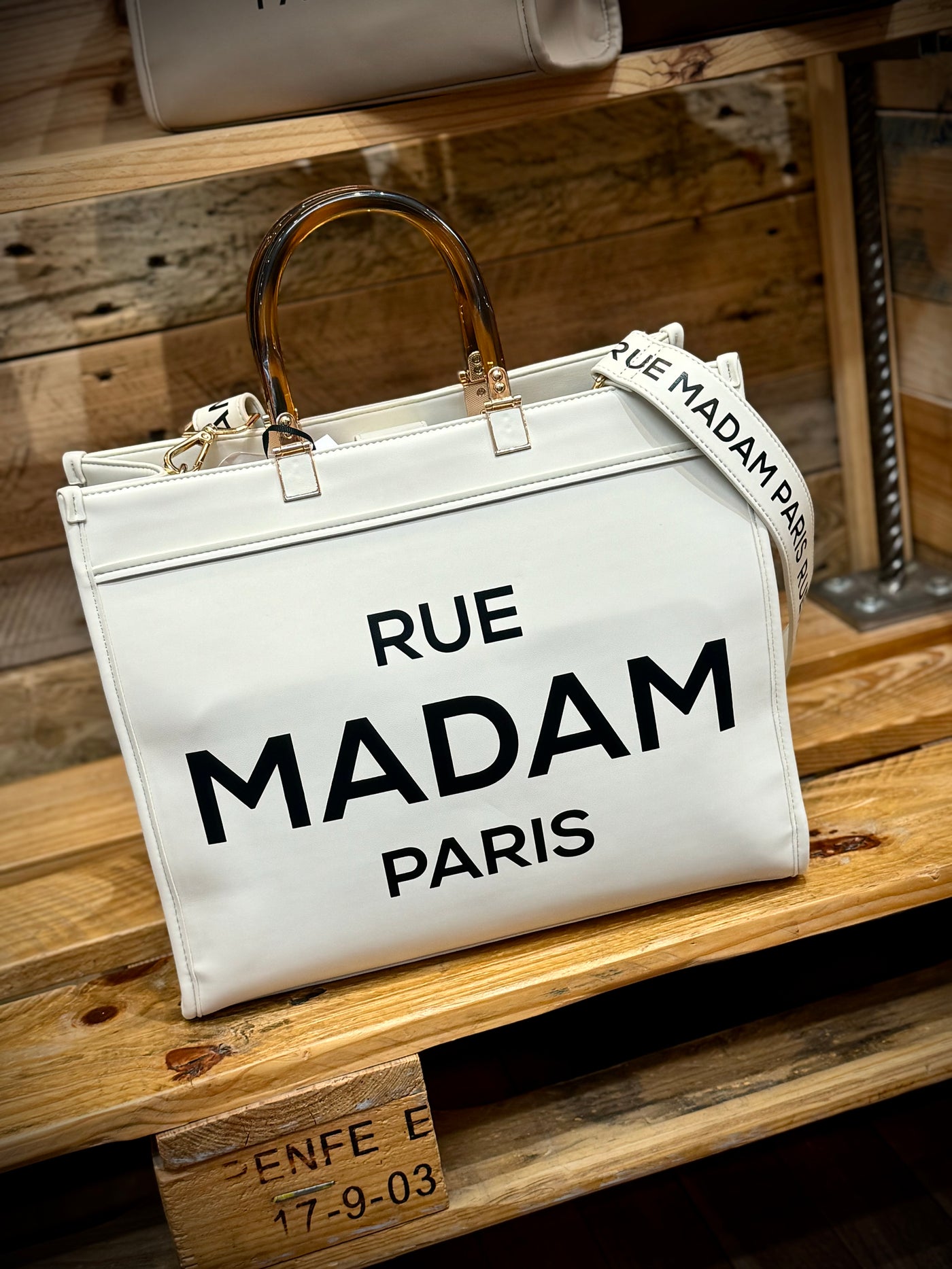 Bolso Icon Tote blanco Rue Madam Paris