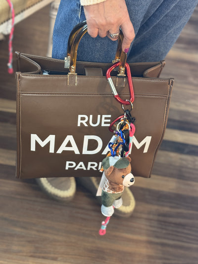 Teddy Charm llavero para bolso verde Rue Madam Paris